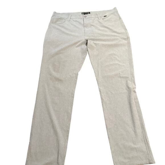 Travis Mathew Men's Performance Pants, Gray, Size 40, Stretch Golf Casual - Picture 3 of 7